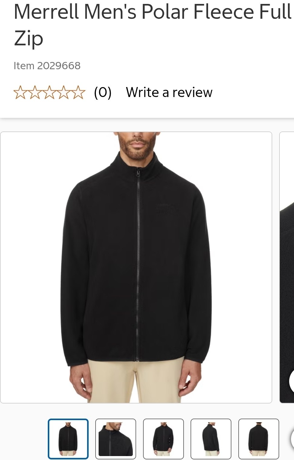 Merrell Men's Polar Fleece Full Zip
