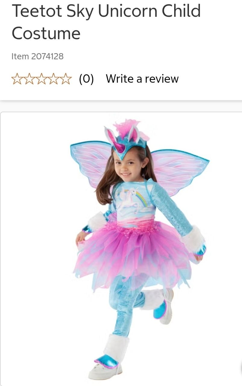 Teetot Sky Unicorn Child Costume