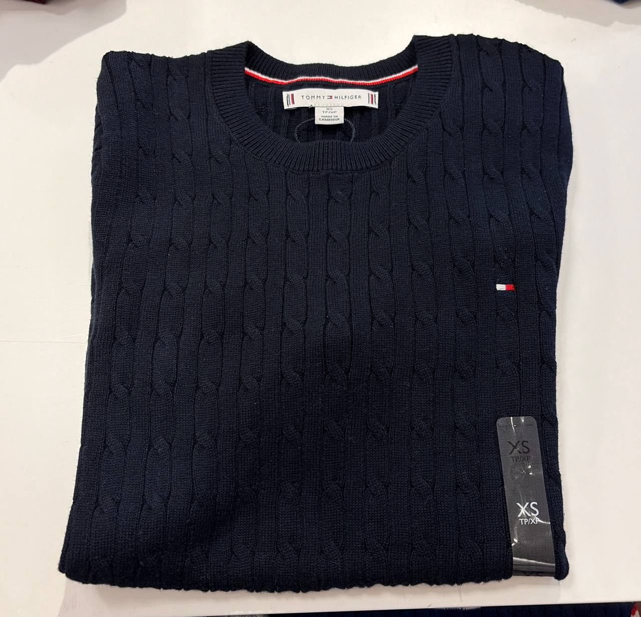 sweater tricot trançado manga curta