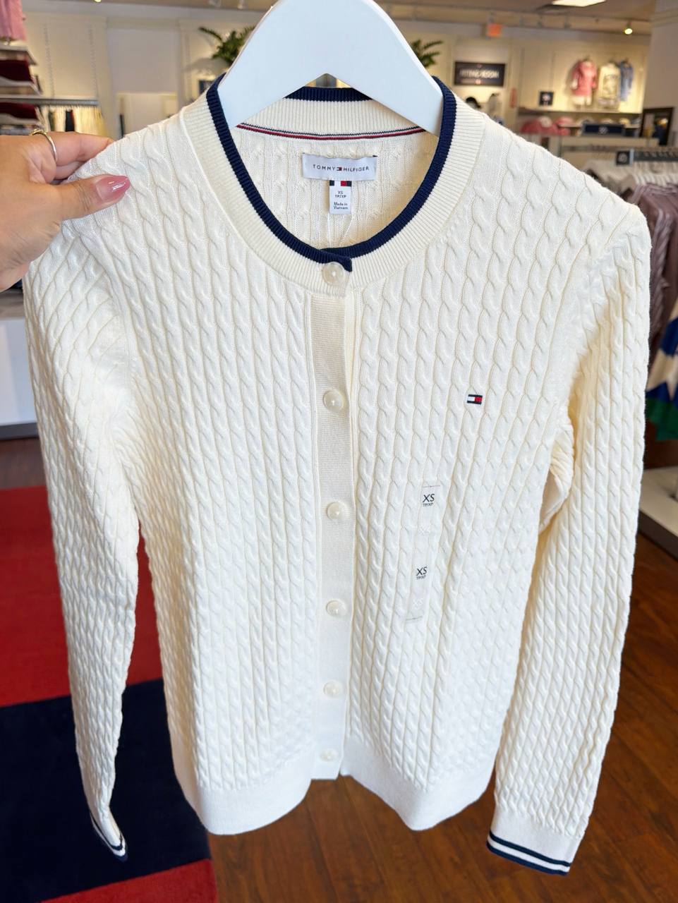 Sweater tricot trançado manga longa