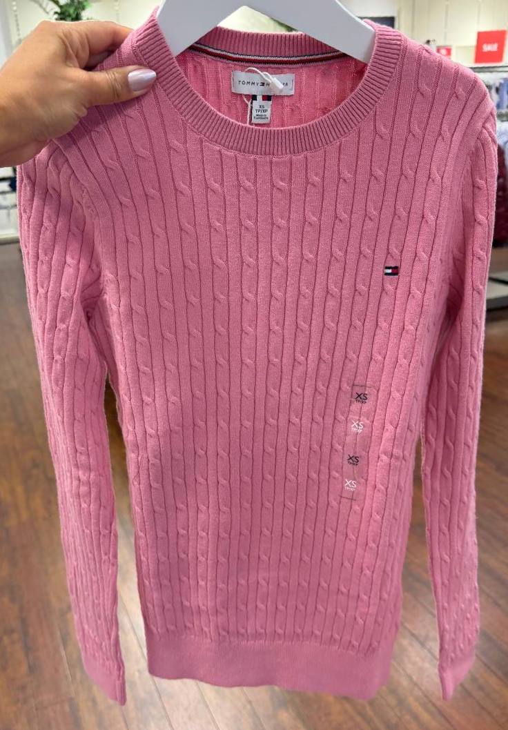 Suéter tricot trançado manga longa