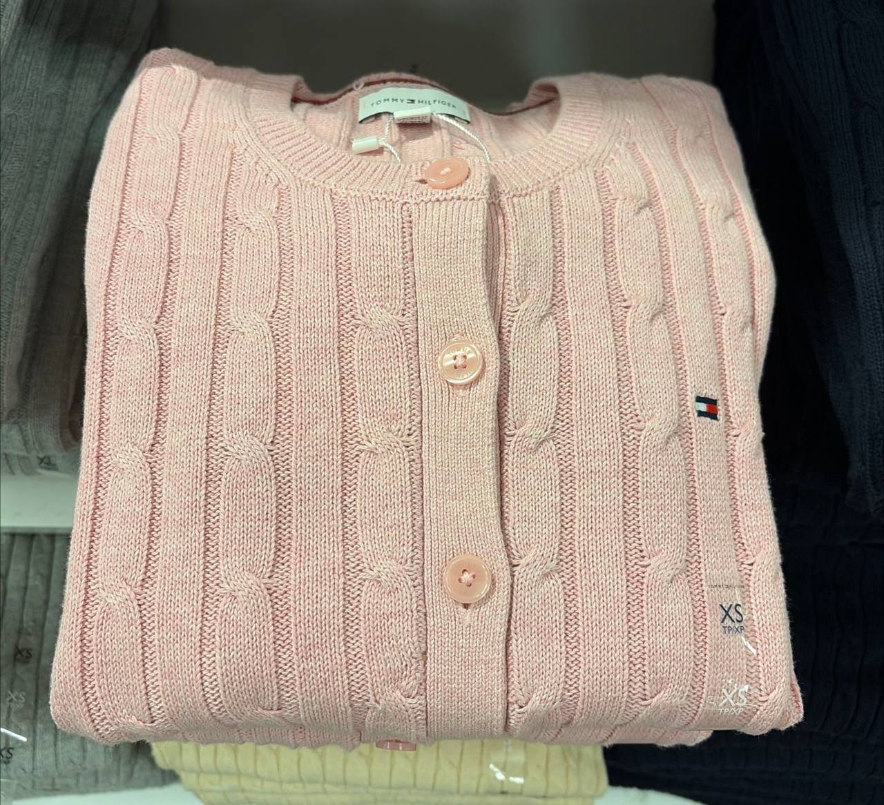 cardigan  tricot trançado Manga Longa
