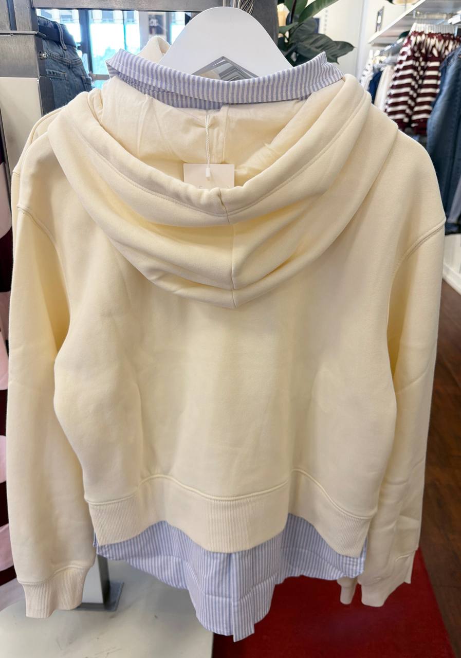 Moletom com fleece e gola Polo