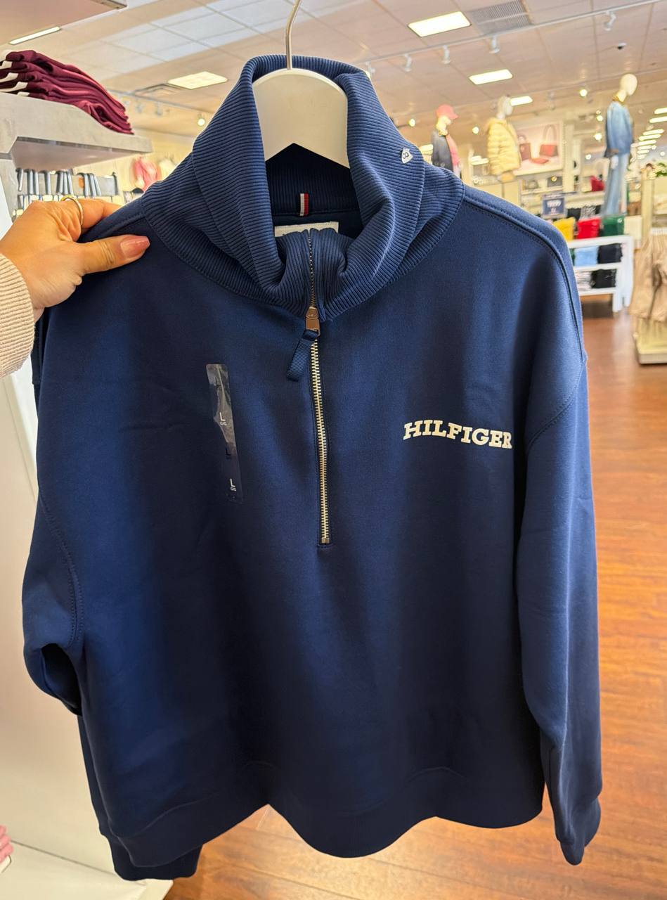Moletom com fleece e gola