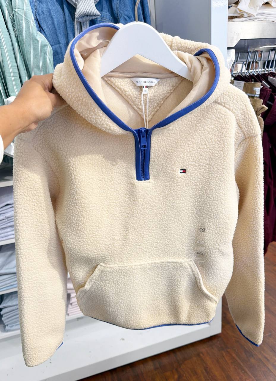 Casaco de Fleece com capuz