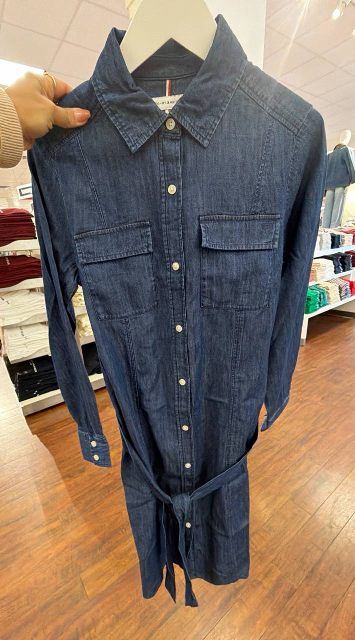 Vestido Jeans manga longa