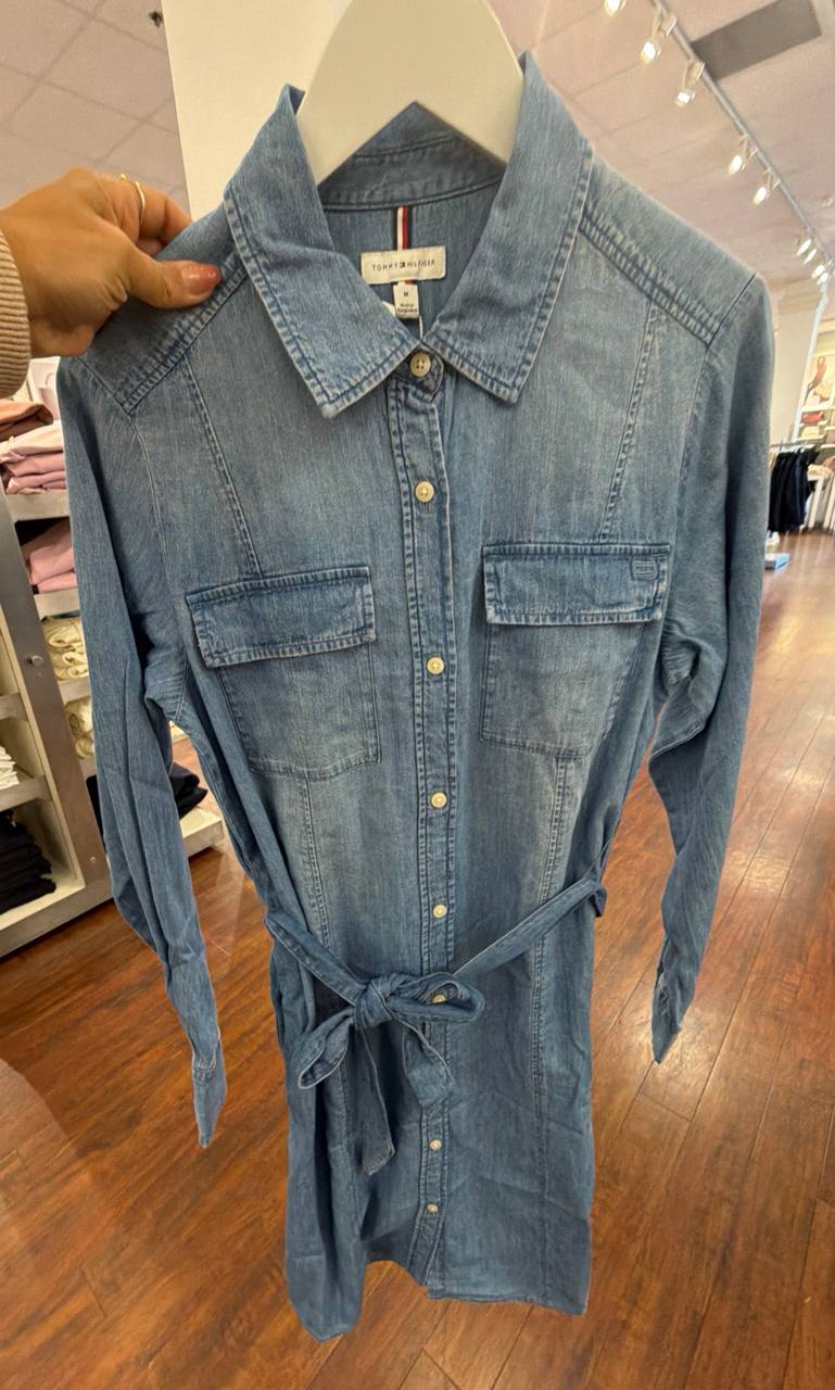 Vestido Jeans manga longa