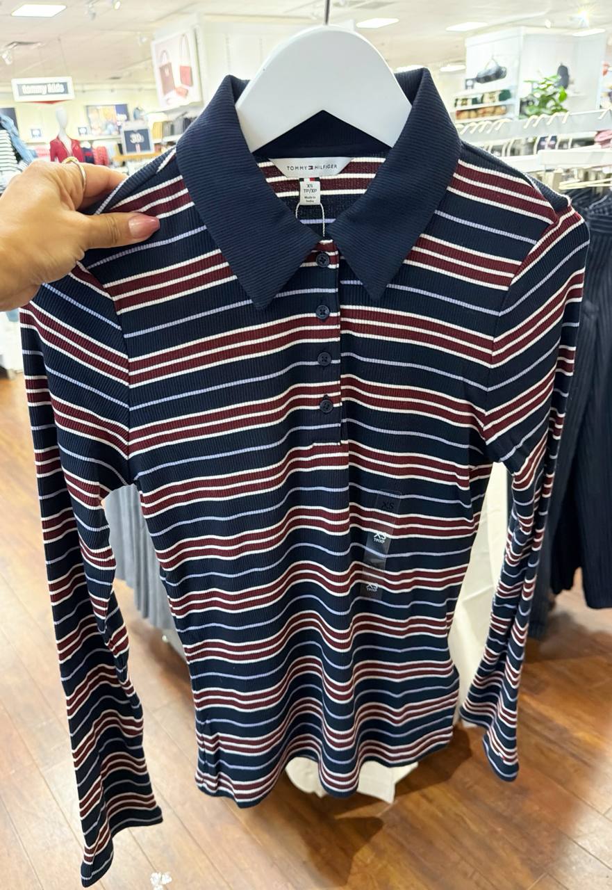 Polo manga longa
