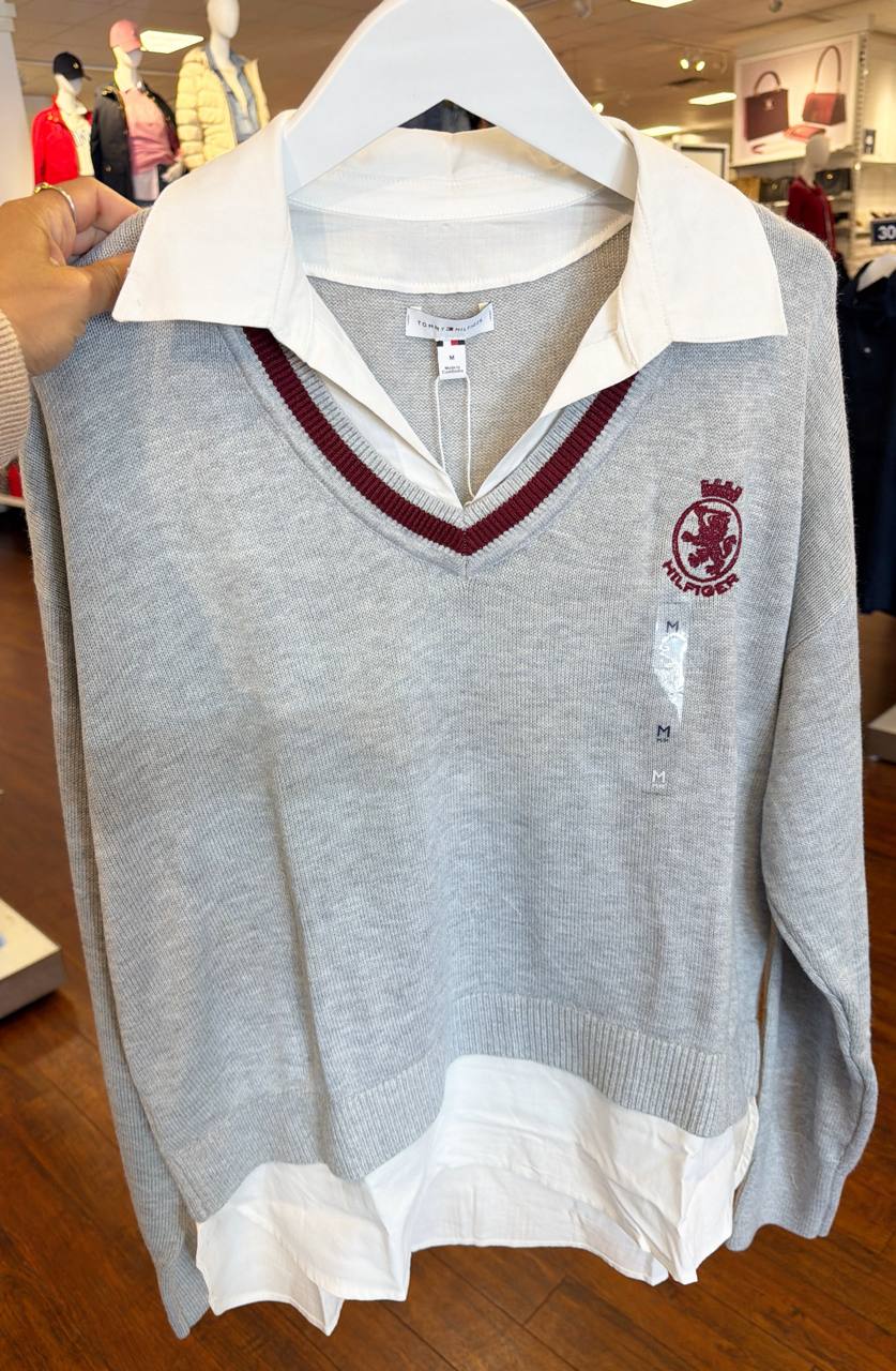 Camisa de linha com gola