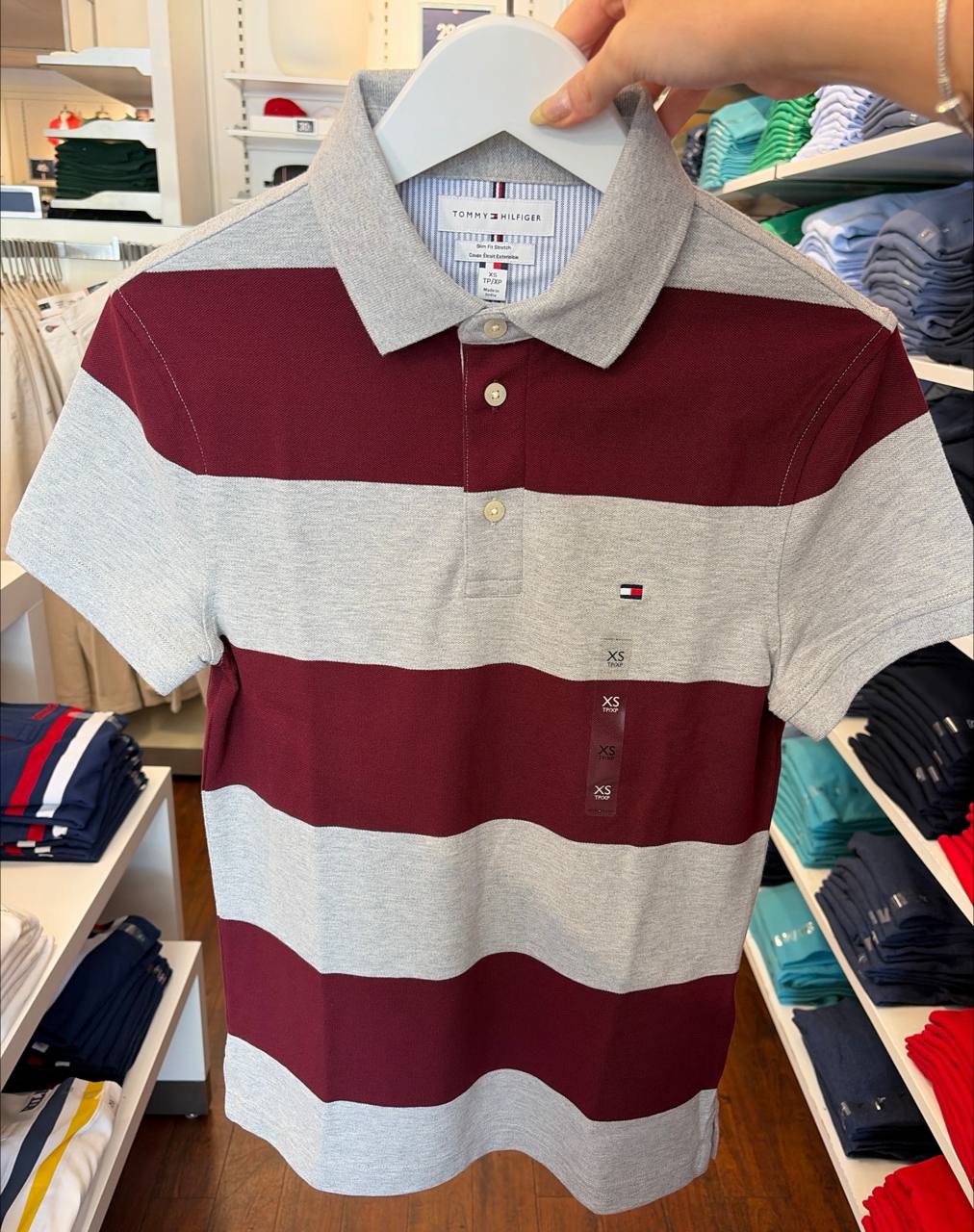 slim fit stretch polo