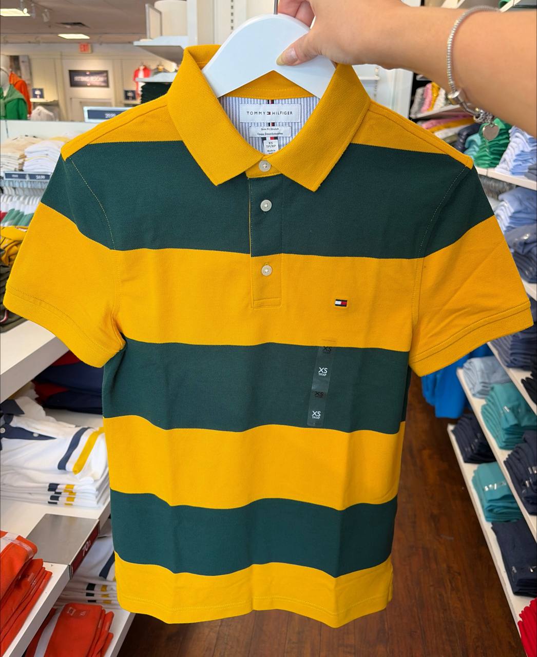 slim fit stretch polo