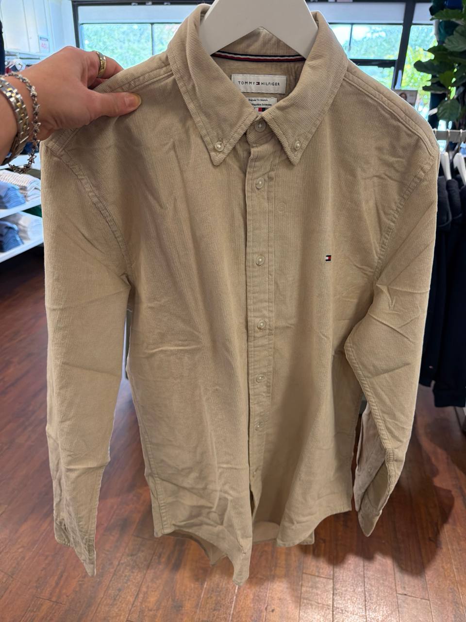 Camisa social manga longa REGULAR fit veludo