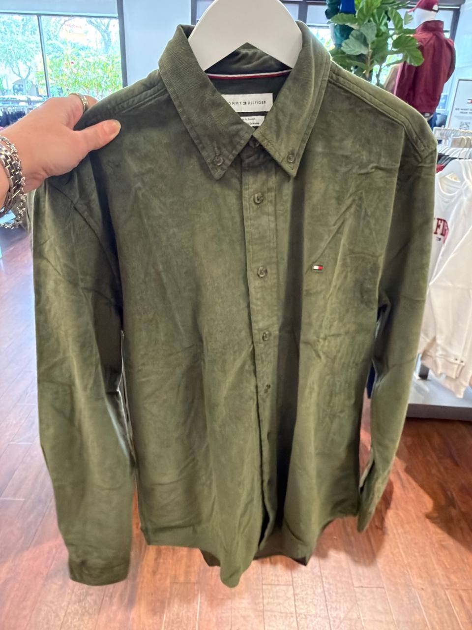 Camisa social manga longa REGULAR fit veludo