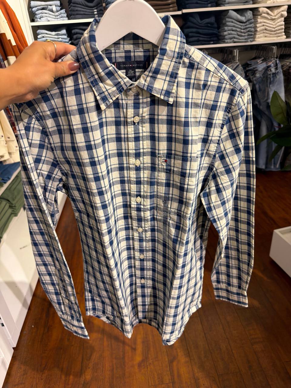 camisa manga longa regular oxford