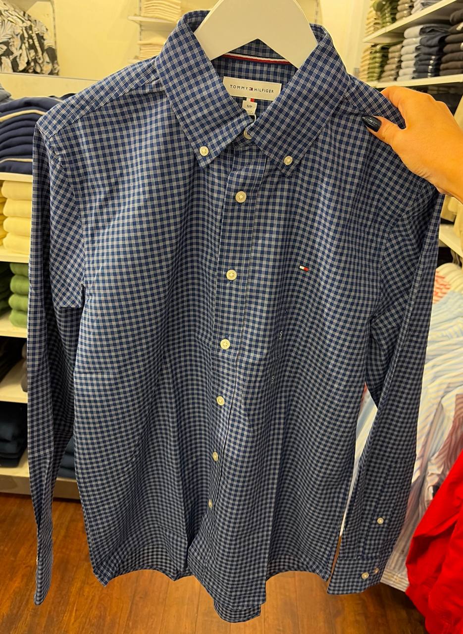 Camisa social manga longa REGULAR fit algodão