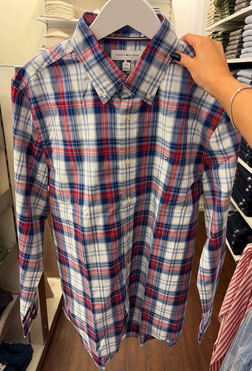 Camisa social manga longa REGULAR fit algodão