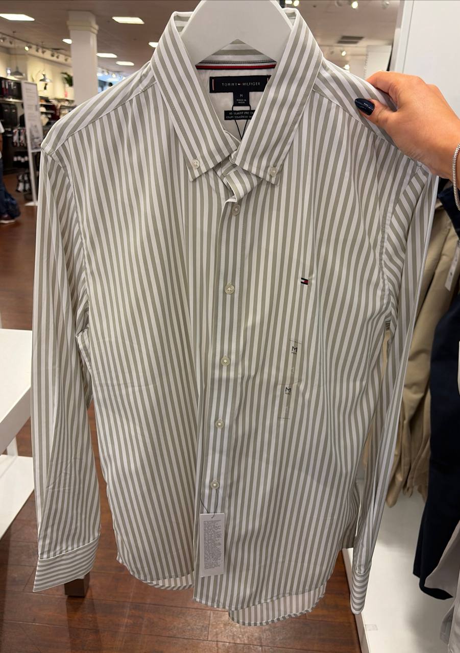 Camisa social manga longa REGULAR fit stretch nylon