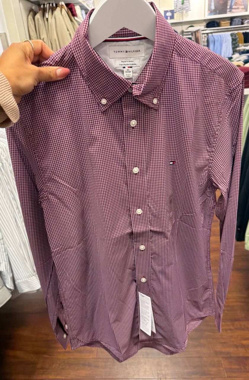 Camisa social manga longa REGULAR fit stretch nylon