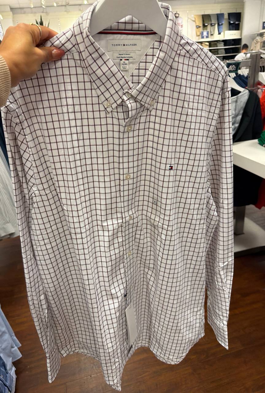 Camisa social manga longa REGULAR fit stretch nylon