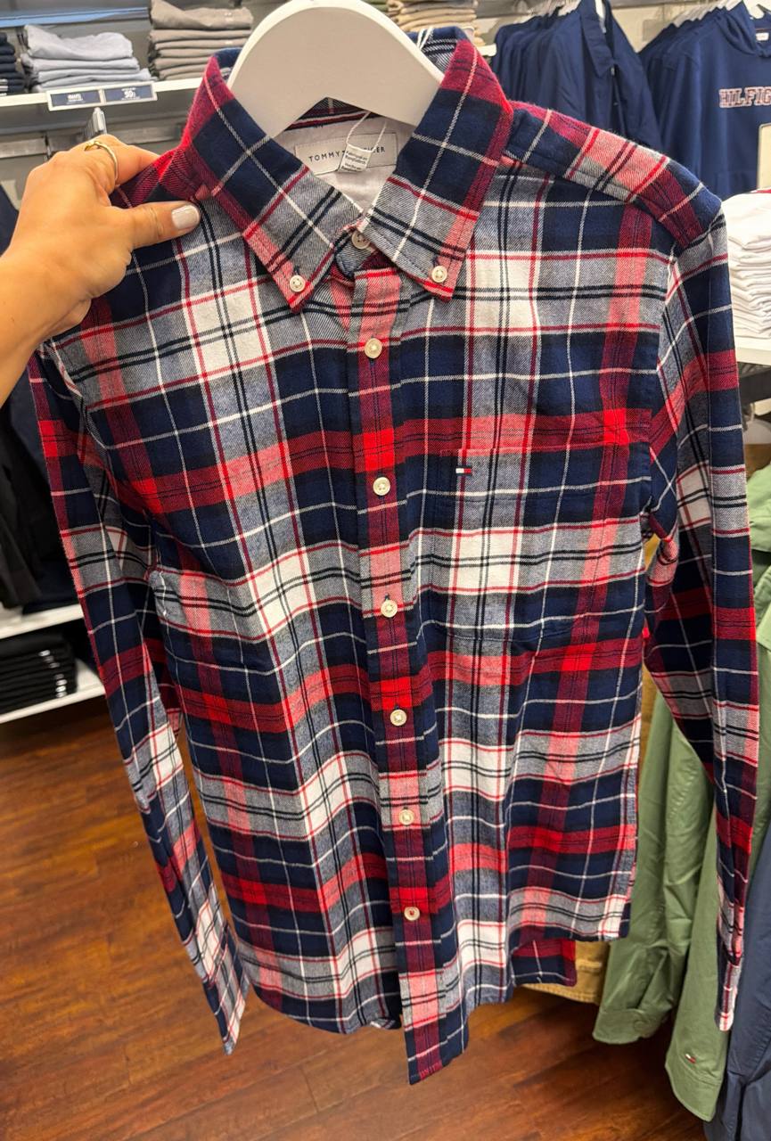 Camisa social manga longa REGULAR fit flanela