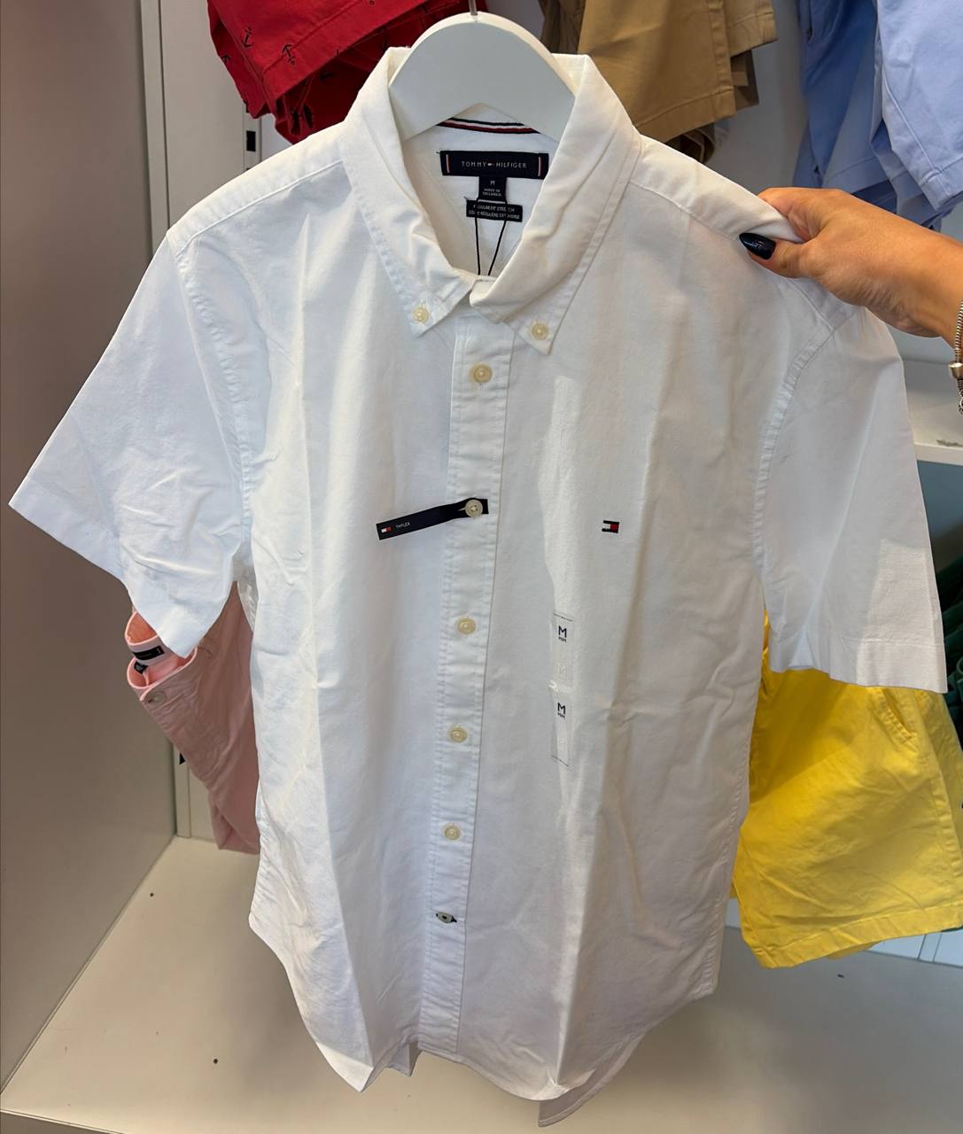 Camisa regular fit manga curta oxford