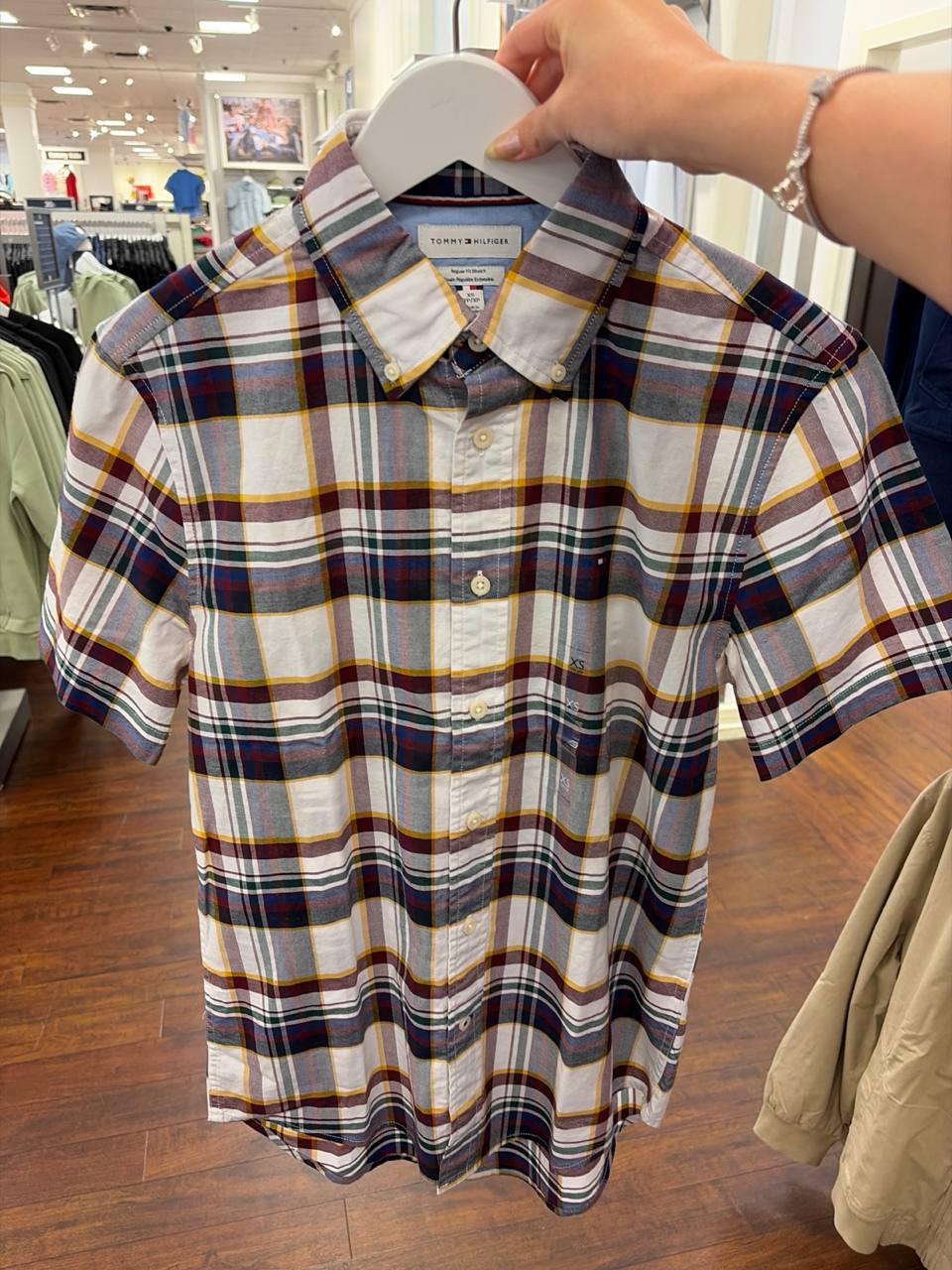 Camisa regular fit manga curta oxford