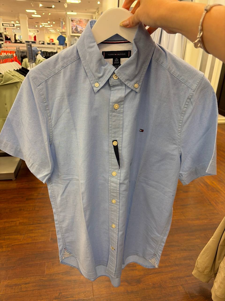 Camisa regular fit manga curta oxford