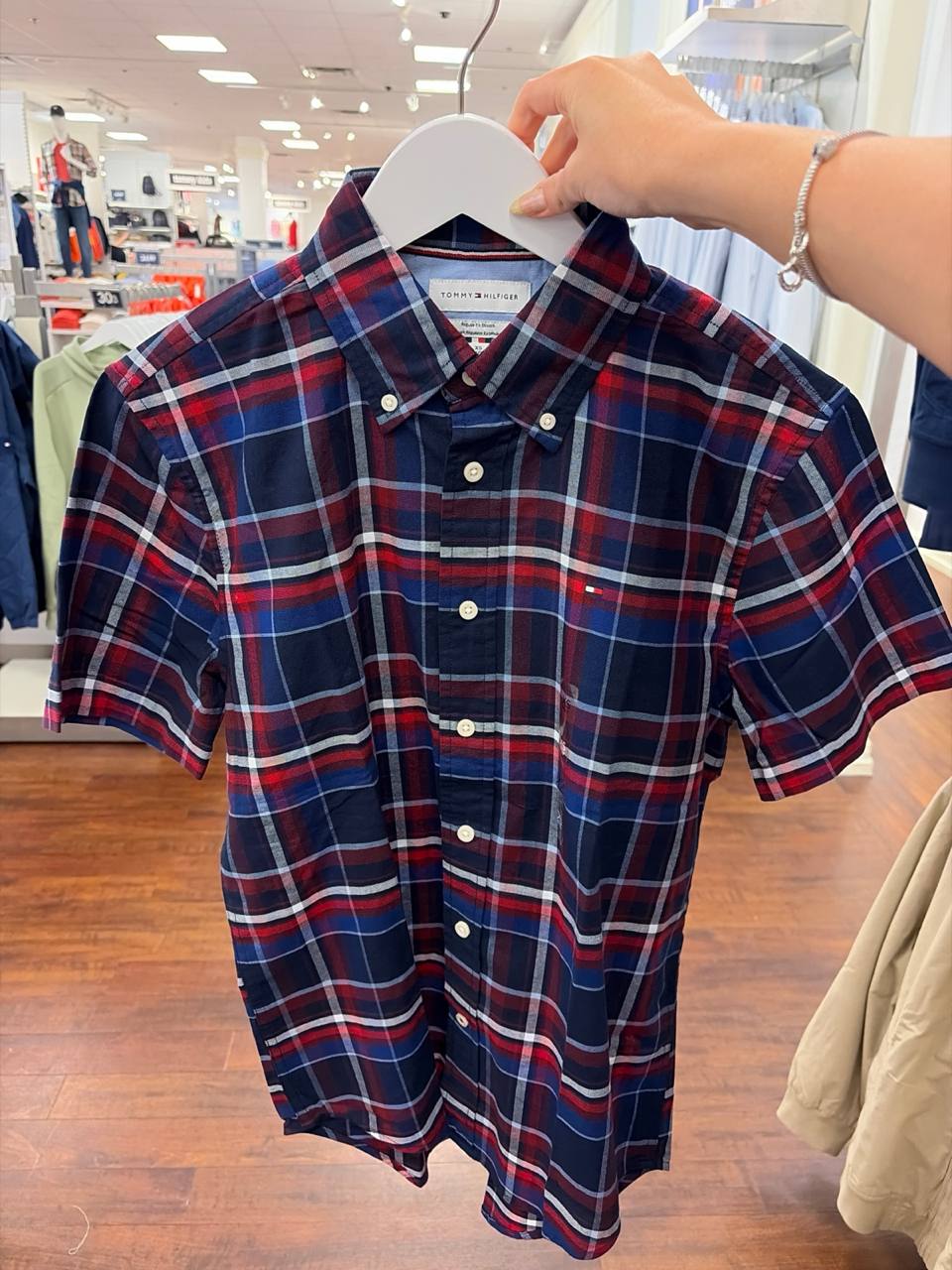Camisa regular fit manga curta oxford
