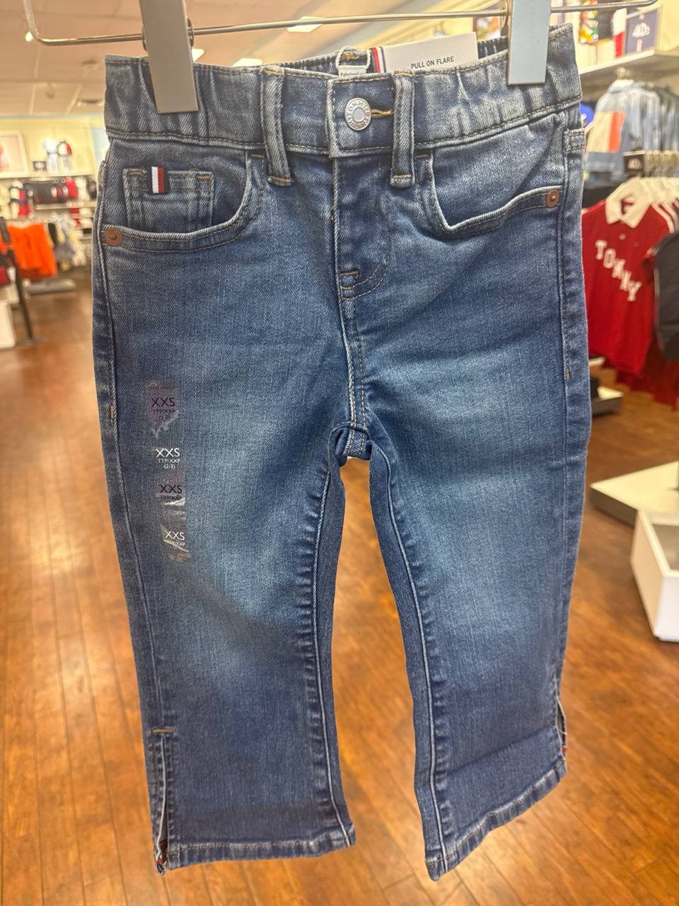 calça jeans pull on Flare