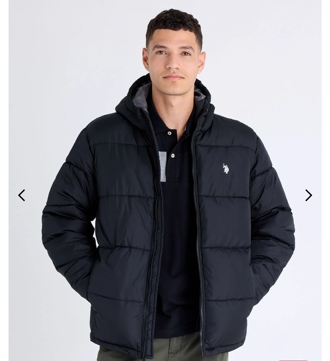 SOLID QUILTED CHANNEL PUFFER JACKET