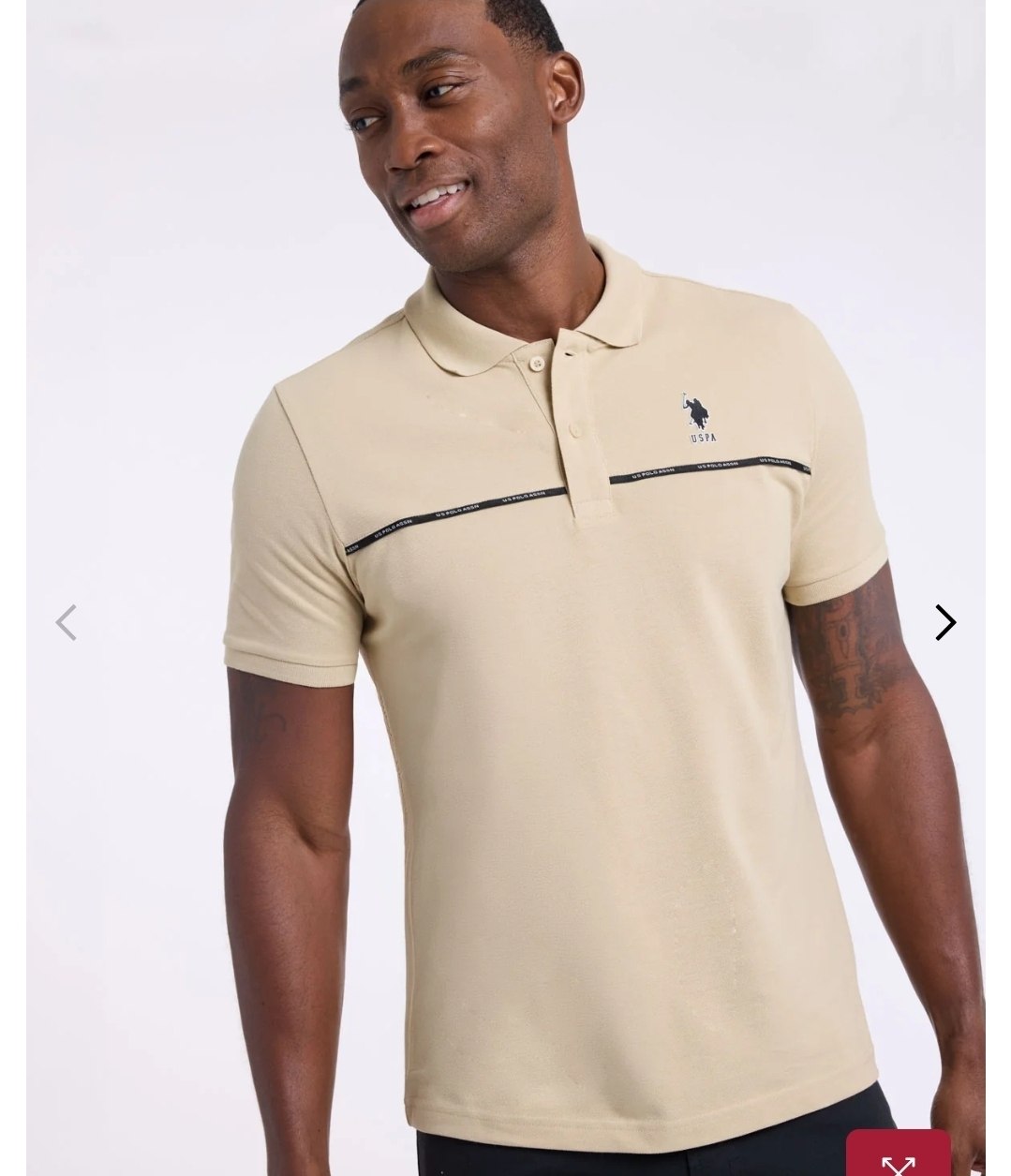 WORDMARK PIPING TAPE POLO SHIRT