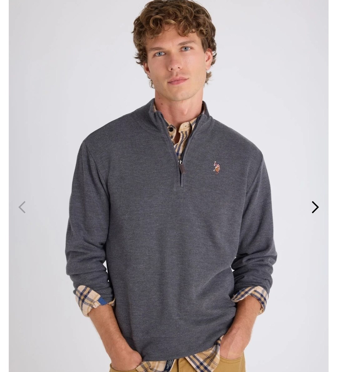 1/4 ZIP MOCK NECK FLATBACK PULLOVER