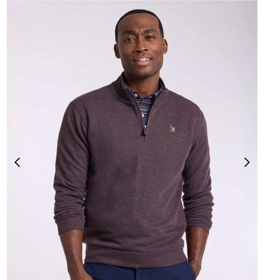 1/4 ZIP MOCK NECK FLATBACK PULLOVER