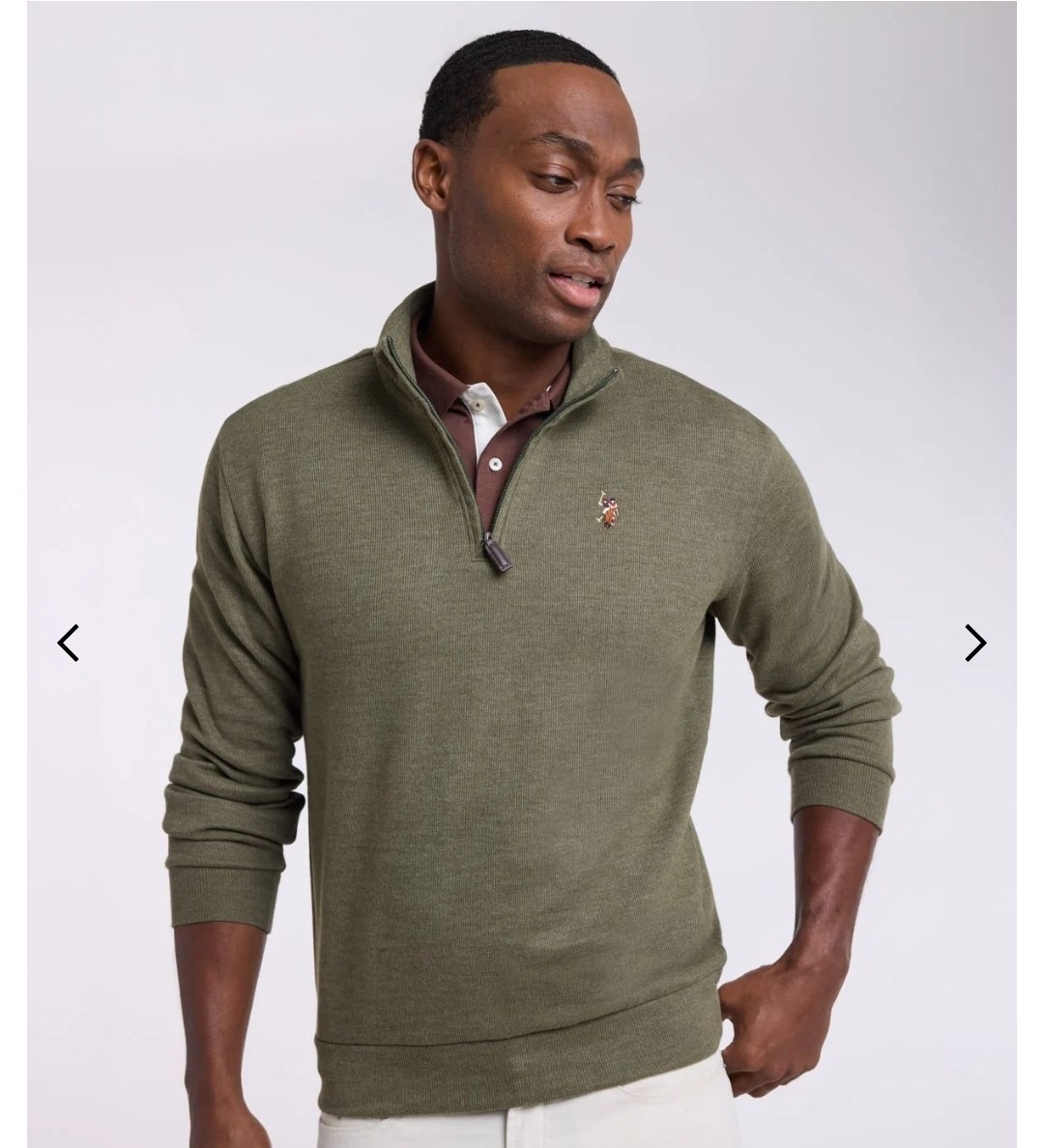 1/4 ZIP MOCK NECK FLATBACK PULLOVER