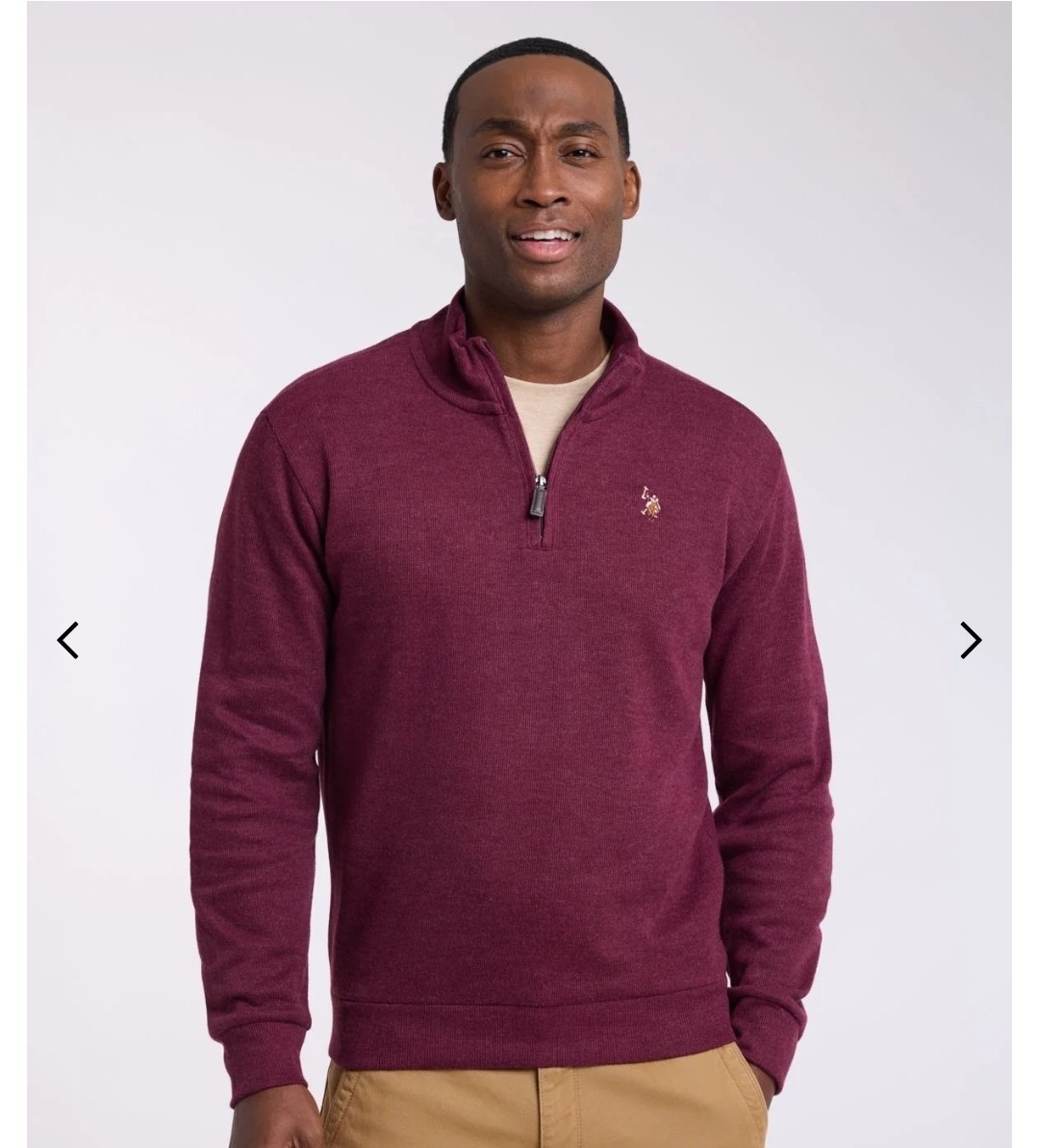 1/4 ZIP MOCK NECK FLATBACK PULLOVER