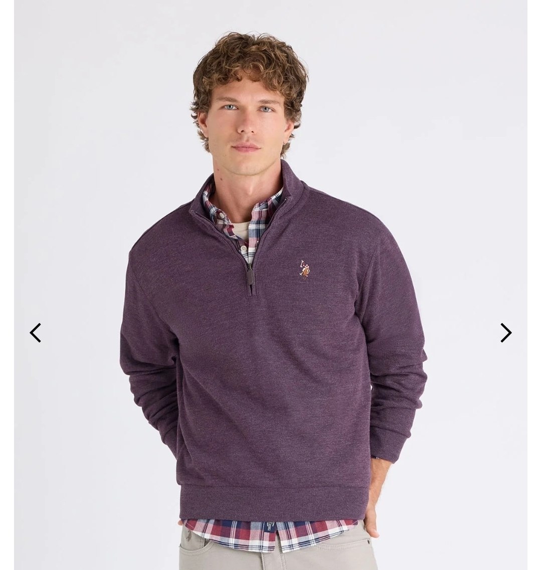 1/4 ZIP MOCK NECK FLATBACK PULLOVER