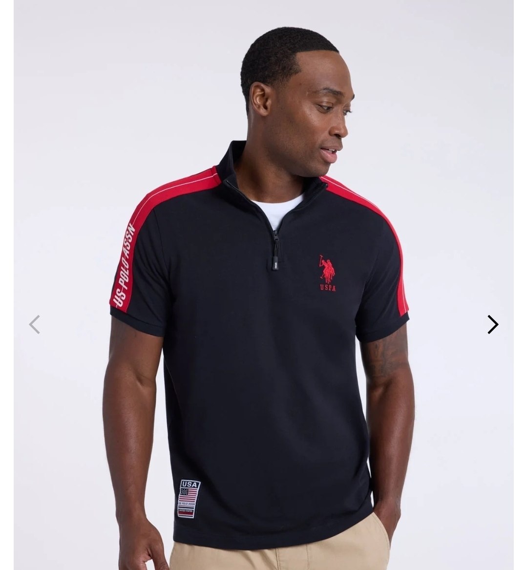 1/4 ZIP MOCK NECK TRICOT TAPE POLO SHIRT
