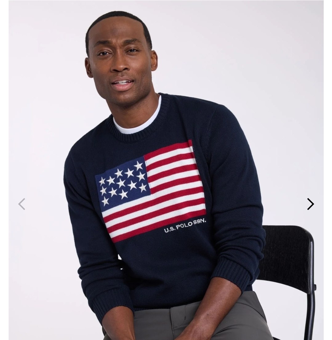 FLAG CREW NECK SWEATER
