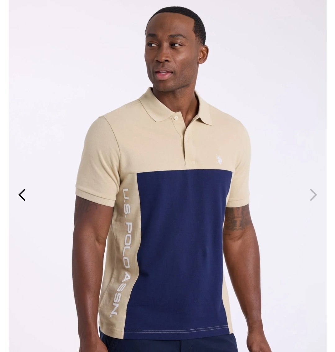 COLORBLOCK WORDMARK PIQUE POLO SHIRT