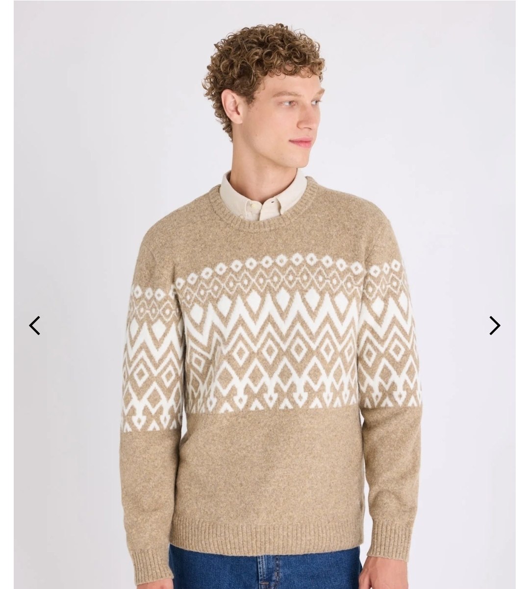FAIRISLE CREW NECK SWEATER