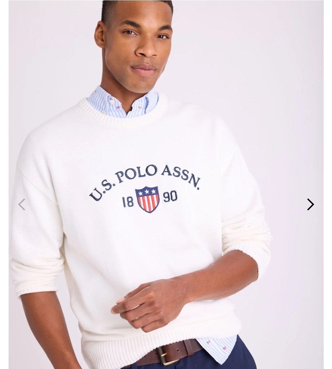 SHIELD LOGO CREW NECK SWEATER