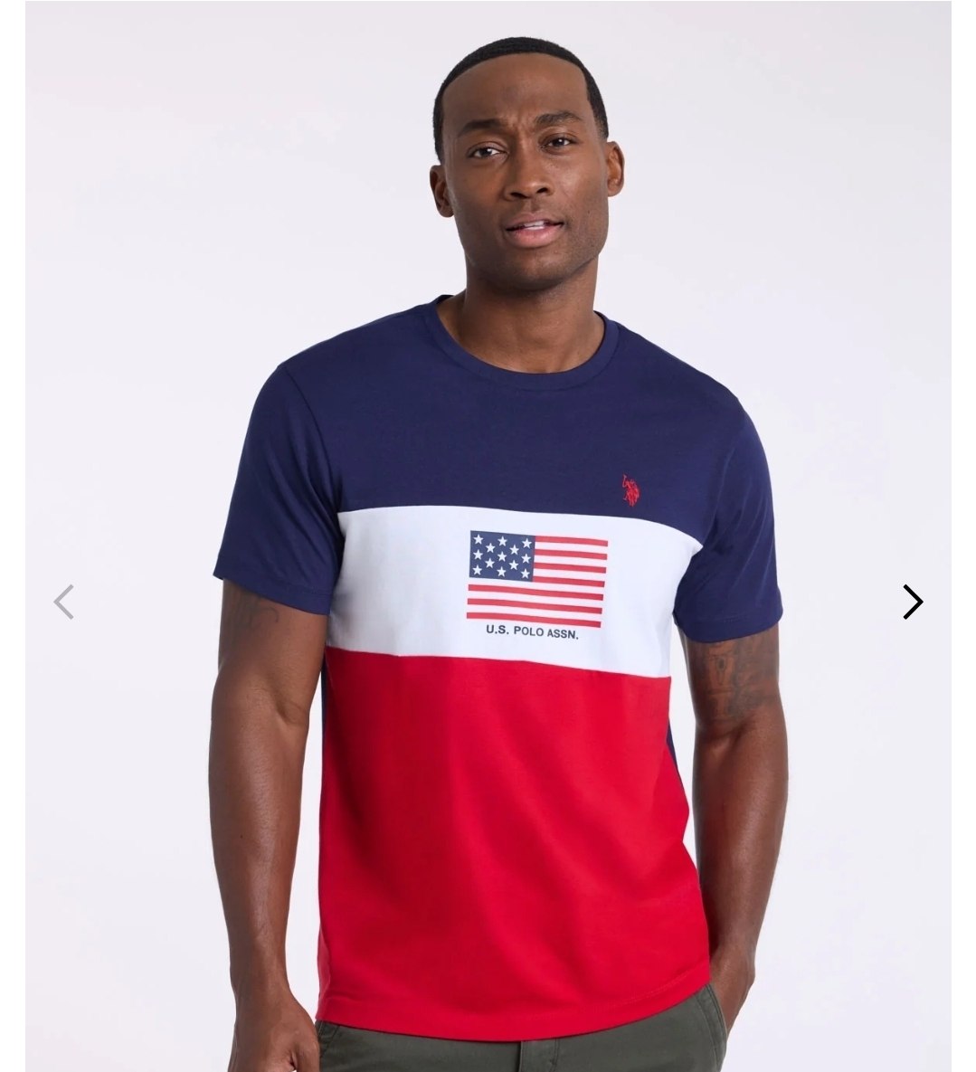 TRI COLORBLOCK FLAG JERSEY T-SHIRT