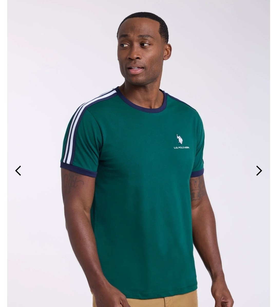 SHOULDER TRICOT TAPE JERSEY T-SHIRT