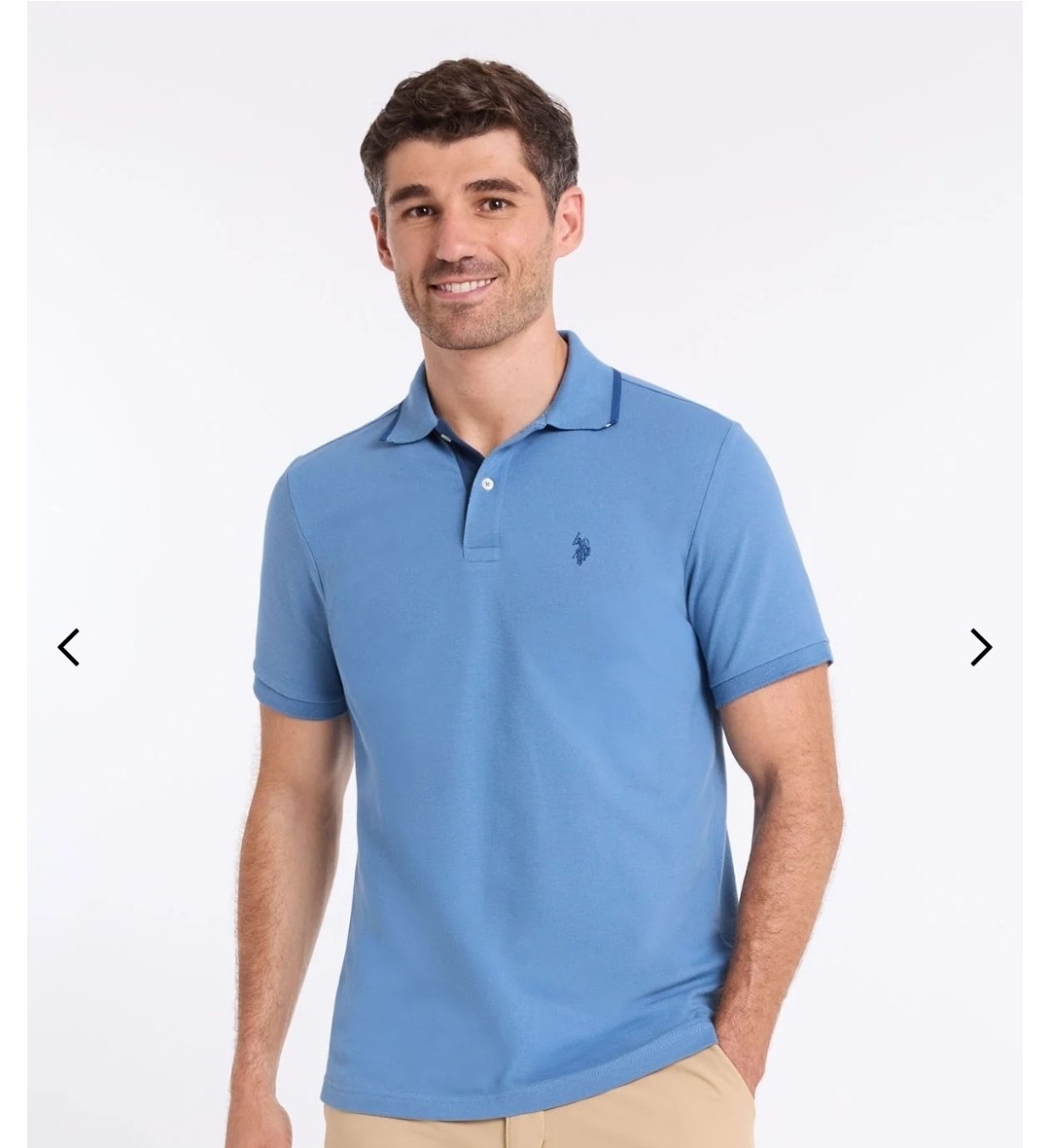 SOLID STRETCH PIQUE POLO SHIRT