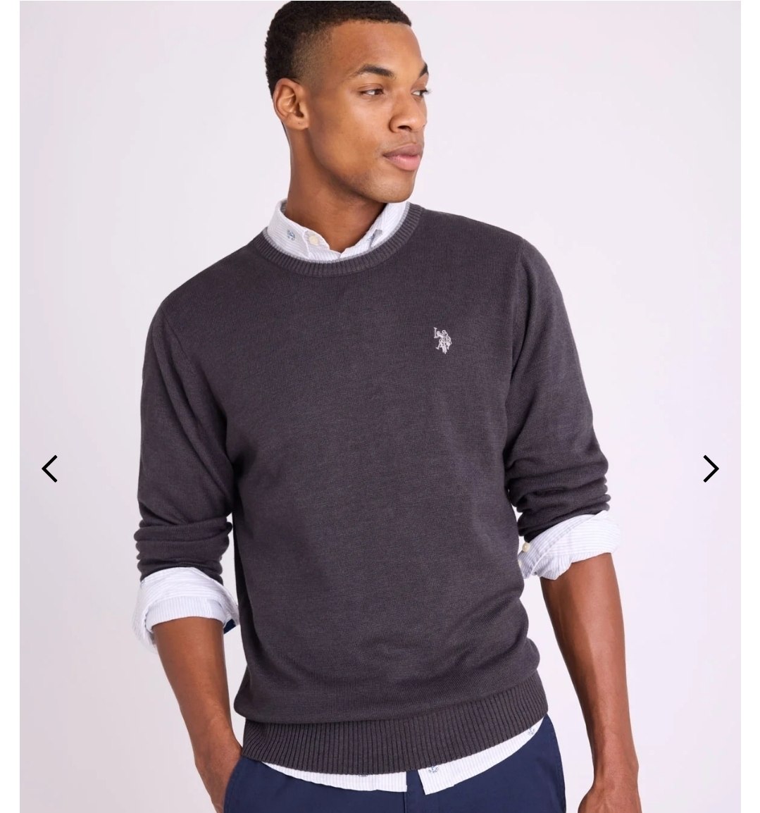 SOFT COTTON JERSEY CREW NECK SWEATER