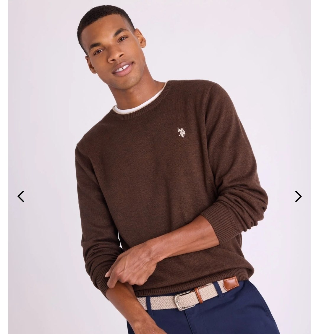SOFT COTTON JERSEY CREW NECK SWEATER