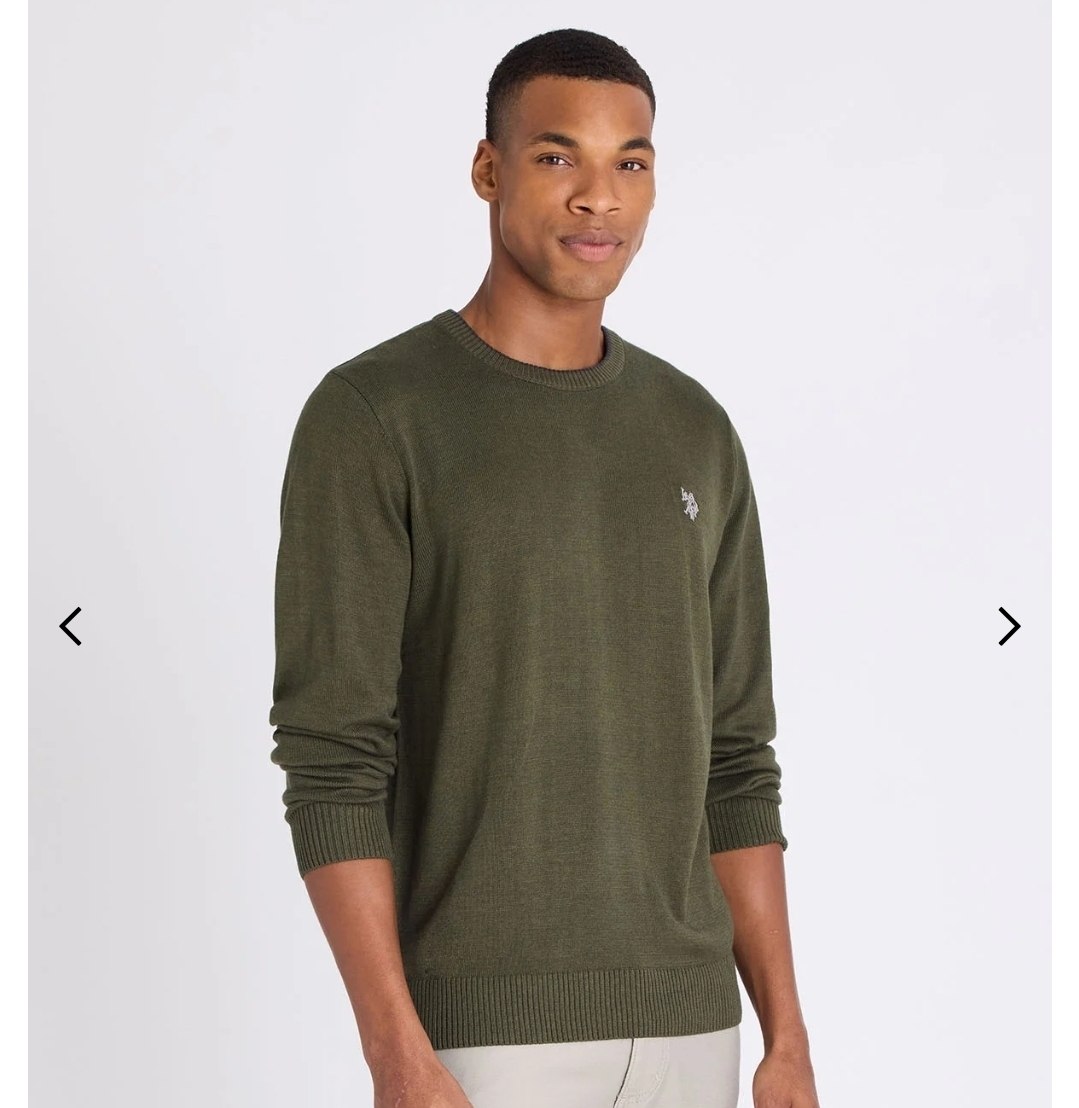SOFT COTTON JERSEY CREW NECK SWEATER