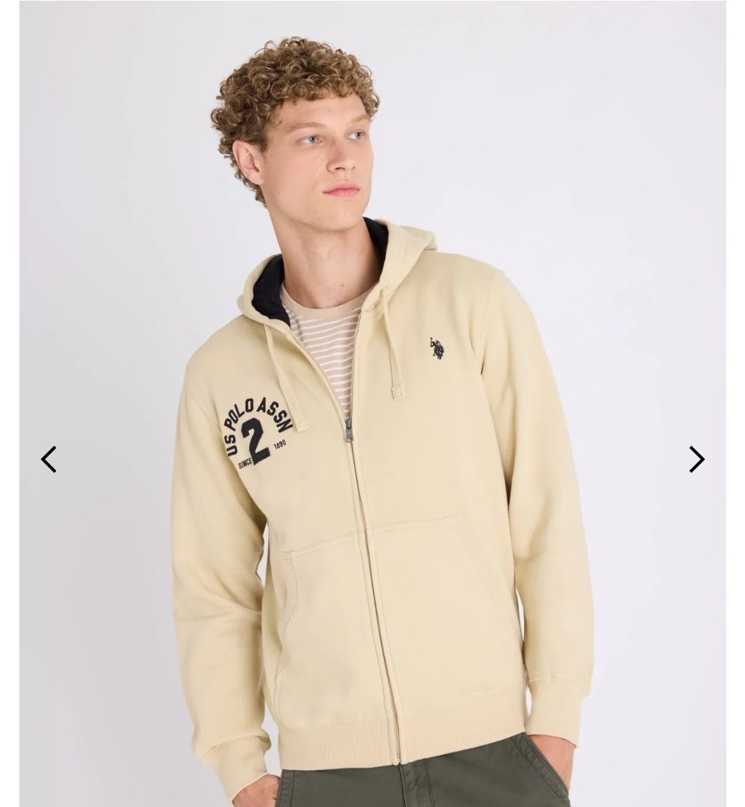 FULL ZIP FLEECE HOODIE WITH CHEST APPLIQUE