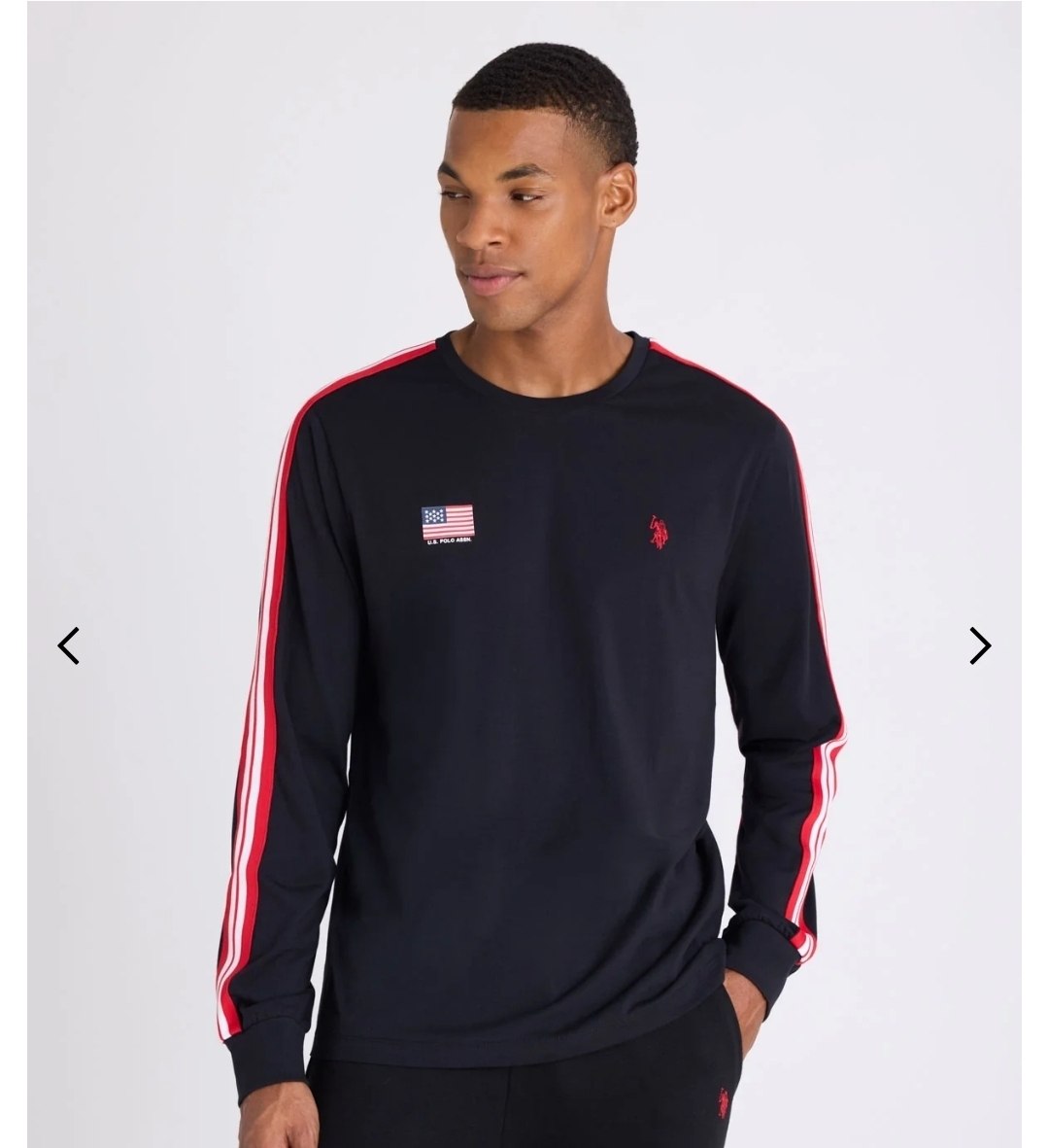 FLAG TRICOT SHOULDER LONG SLEEVE T-SHIRT