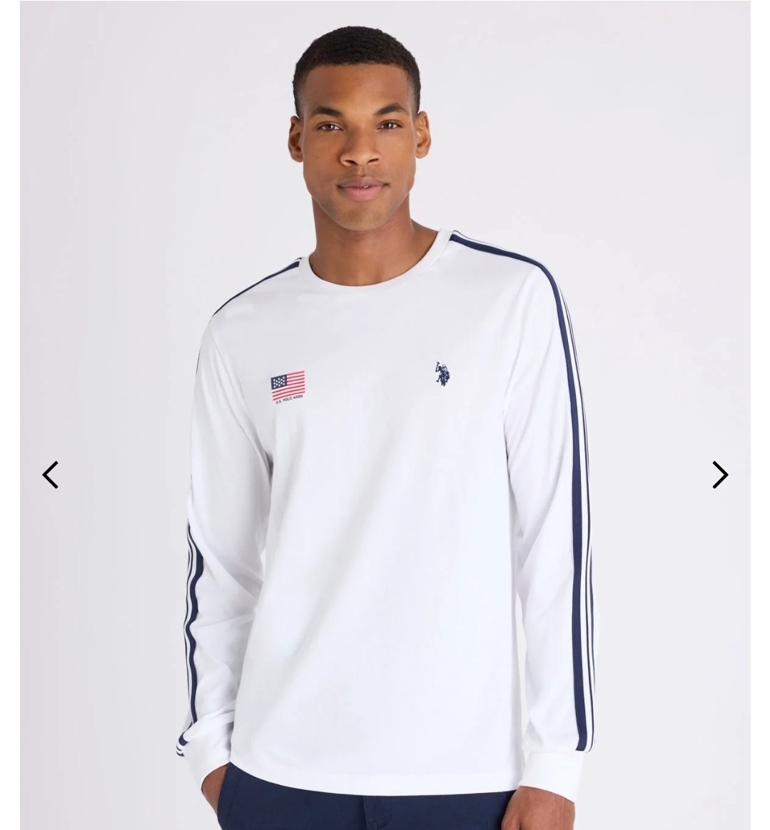 FLAG TRICOT SHOULDER LONG SLEEVE T-SHIRT